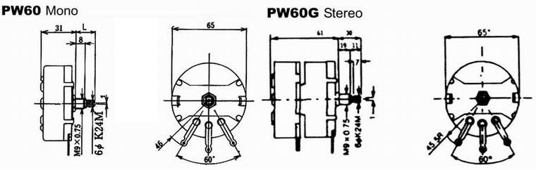 大功率电位器PW60